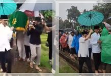 Suasana Haru Pemakaman Suami Najwa Shihab, Ibrahim Sjarief Assegaf, Quraish Shihab: Hujan Deras Tanda Rahmat