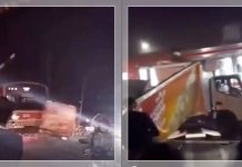 Detik-Detik Truk Pembawa Adonan Pizza Terseret Kereta di Bojonggede, Netizen: Bukan karena Terobos Palang!