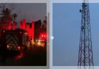 Viral! Pria Lemas di Atas Tower 40 Meter di Pasar Arba Kampung Baru, Dievakuasi Tim Gabungan