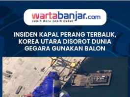 VIDEO - Insiden Kapal Perang Terbalik, Korea Utara Disorot Dunia gegara Gunakan Balon