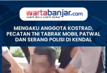 VIDEO - Mengaku Anggota Kostrad, Pecatan TNI Tabrak Mobil Patwal dan Serang Polisi di Kendal