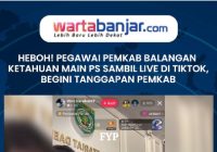 VIDEO - Heboh! Pegawai Pemkab Balangan Ketahuan Main PS Sambil Live di TikTok, Begini Tanggapan Pemkab