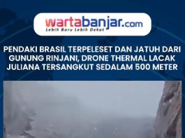 VIDEO - Pendaki Brasil Terpeleset dan Jatuh dari Gunung Rinjani, Drone Thermal Lacak Juliana Tersangkut Sedalam 500 M