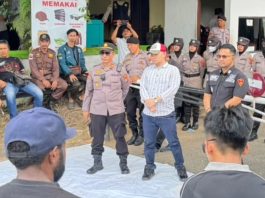 Polres Banjar Siaga Amankan Aksi Unjuk Rasa Solidaritas untuk Kai Kahfi