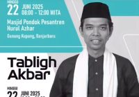 Catat! Jadwal Tabligh Akbar Bersama Ustadz Abdul Somad
