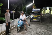 Polsek Astambul Gelar Patroli Malam Sisir Beberapa Wilayah