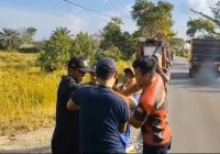 Diduga ODGJ Bawa Sajam Diamankan Damkar Palangka Raya
