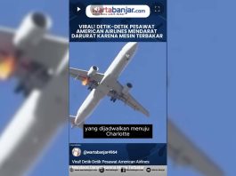 VIDEO - Viral! Detik-Detik Pesawat American Airlines Mendarat Darurat karena Mesin Terbakar