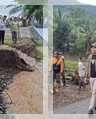 Belasan Rumah dan Warung Porak-poranda! Bupati Tanah Laut Cek Langsung Lokasi Banjir Sungai Bakar