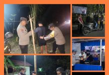 Berantas Premanisme, Polres Batola dan Polsek Jajaran Gencarkan Patroli Malam