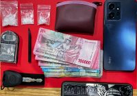 YA Diamankan Polisi Bersama Sejumlah Sita Sejumlah Barang Bukti Sabu di Desa Langadai Kotabaru
