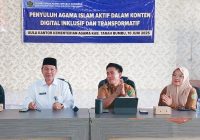 Pelatihan Konten Digital Bagi Penyuluh Agama Islam Tanah Bumbu, 'Harus Melek Teknologi