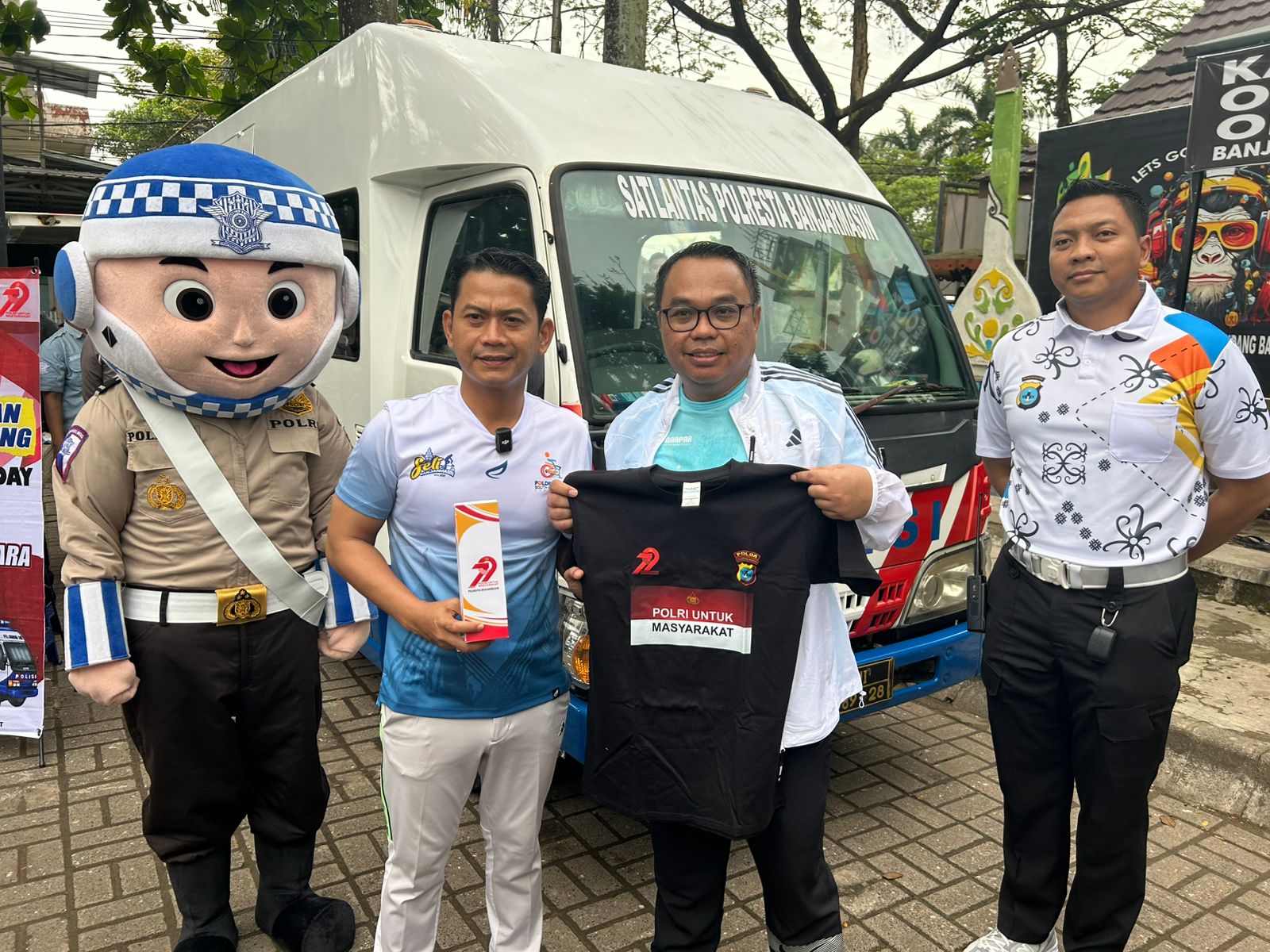 Polresta Banjarmasin Tetapkan Jalur Car Free Day Baru di Banjarmasin