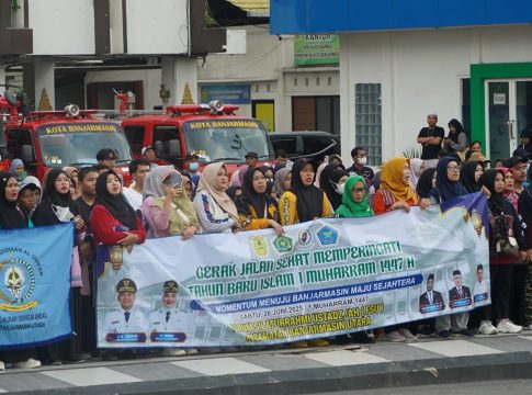 Ustadz dan Ustadzah Meriahkan Jalan Sehat Tahun Baru Islam di Balai Kota Banjarmasin