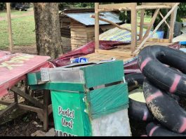 Pemilik Warung di Pemandian Desa Sungai Bakar Enggan Dipindah