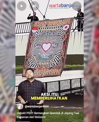VIDEO - Heboh! PSHT Bentangkan Spanduk di Jepang Tuai Kecaman dari Netizen