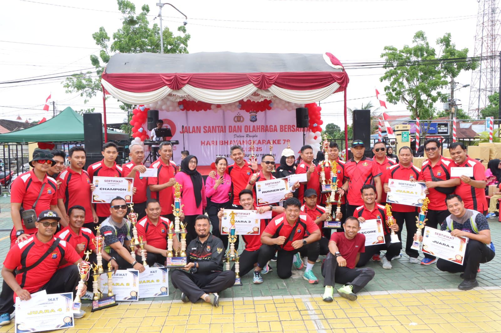Polres HST Gelar Olahraga Bersama