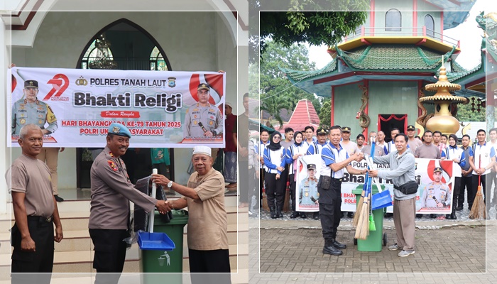 Polres Tanah Laut Gelar Bakti Religi3