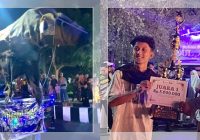 Miniatur Sapi dari Limbah Bawa Remaja Masjid Banua Jingah Juara 1 Pawai Takbiran Iduladha di HST