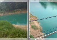 GEGER! Warna Air Citarum Karawang Tiba-Tiba Tosca, Diduga Limbah Pindo Deli