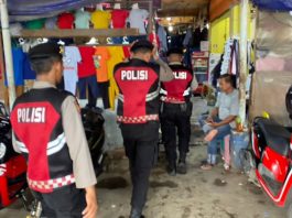 Polres Banjar Gelar Patroli di Pasar Batuah