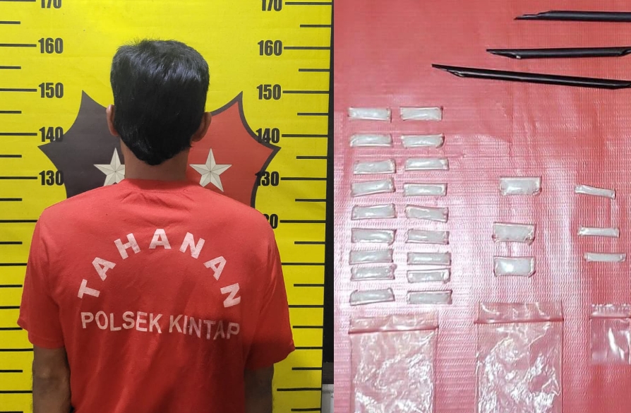 Polsek Kintap Bekuk Pengedar Sabu, 24 Paket Disita dari Dalam Kotak Rokok