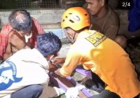 BPBD Kota Banjarmasin Evakuasi Korban Jatuh dari Loteng