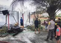 Satu Rumah Terbakar di Desa Mantewe