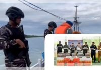 Penyelundupan 31.600 Batang Rokok Ilegal Digagalkan TNI AL Kotabaru di Perairan Selat Laut