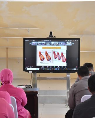 Peringati Hari Bhayangkara ke 79, Polres Tanah Laut Ikuti Webinar Pencegahan Penyakit Jantung