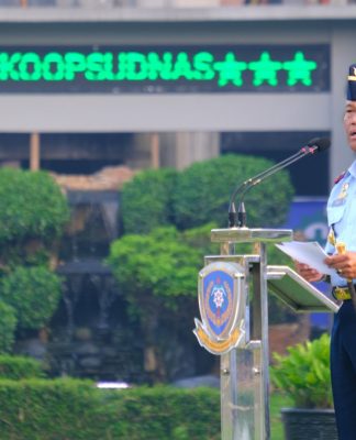 Pimpin Apel Luar Biasa, Pangkoopsudnas Marsda TNI Minggit Tribowo Ajak Prajurit Saling Menguatkan