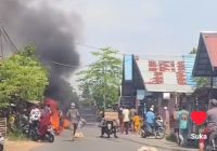 Api Berkobar di Desa Rantau Karau Raya HSU, Sebuah Rumah Hangus