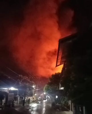 4 Rumah Hangus dalam Kebakaran di Banjang HSU, Proses Pemadaman Terkendala Lokasi Jauh