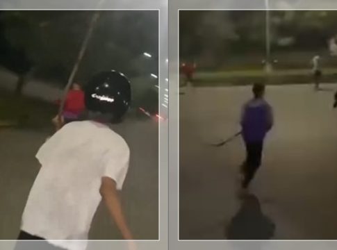 GEGER! ABG Bersenjata Tajam Bikin Gaduh di Jalan Trikora Banjarbaru, Terdengar Teriakan
