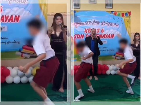 VIRAL VIDEO Anak SD Sawer Biduan saat Perpisahan Sekolah, Netizen: “Tolong Usut Gurunya, Panitianya"