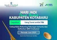 Meriahkan Hari Jadi ke 75 Kotabaru, Bank Kalsel Tawarkan Uang Tunai Rp 75 Ribu, ini Syaratnya