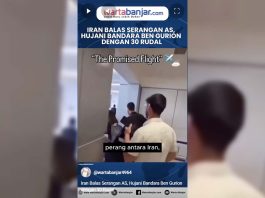 VIDEO - Iran Balas Serangan AS, Hujani Bandara Ben Gurion dengan 30 Rudal
