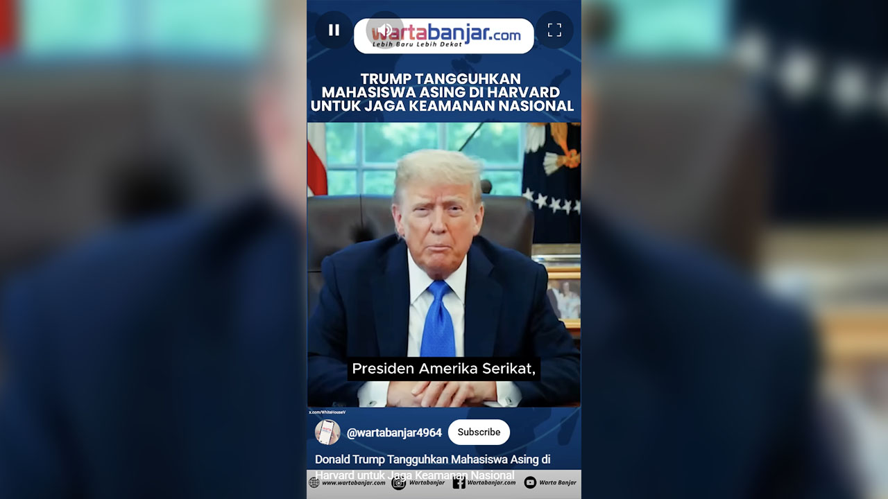 VIDEO - Donald Trump Tangguhkan Mahasiswa Asing di Harvard untuk Jaga Keamanan Nasional