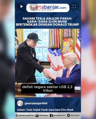 VIDEO - Saham Tesla Anjlok Parah Gara-Gara Elon Musk Bertengkar Dengan Donald Trump