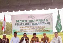 Dukung Penguatan NU, Wakil Ketua DPRD Tanah Bumbu Hadiri Prosesi Wakaf Tanah untuk Kantor MWCNU