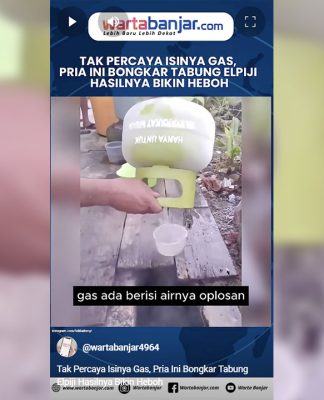 VIDEO - Tak Percaya Isinya Gas, Pria Ini Bongkar Tabung Elpiji Hasilnya Bikin Heboh
