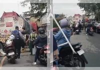Truk Laka Tunggal Sebabkan Kemacetan Parah di Ujung Murung & Jembatan Antasari Banjarmasin