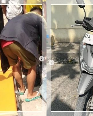 GEGARA Tikungan Maut di Depan SMPN 14 Banjarmasin! Seorang Perempuan Luka di Wajah Akibat Kecelakaan