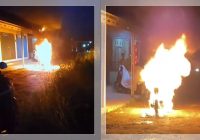 Sepeda Motor Tercebur ke Sungai di Km. 5 Banjarmasin
