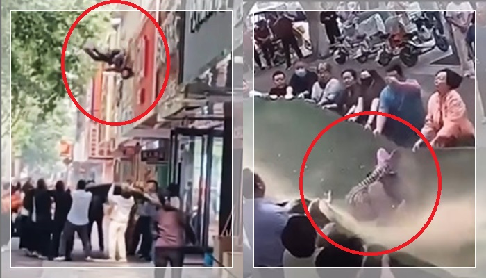 VIDEO DETIK-DETIK Nenek 102 Tahun Nyaris Tewas Terjun dari Lantai 3, Puluhan Warga Jadi Pahlawan
