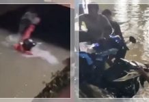 DETIK-DETIK Driver Shopee Food Terjun ke Selokan Gegara Fokus Lihat HP, Netizen: Semangat Pejuang Rupiah!