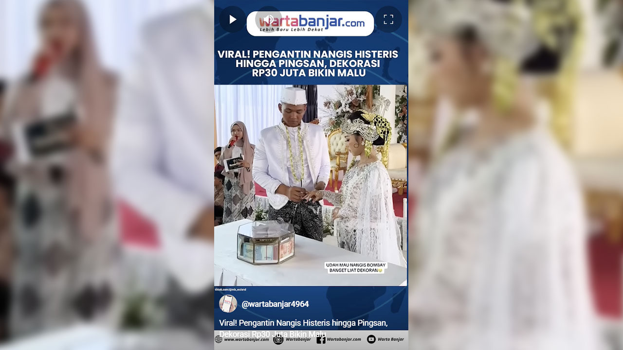 VIDEO - Viral! Pengantin Nangis Histeris hingga Pingsan, Dekorasi Rp30 Juta Bikin Malu