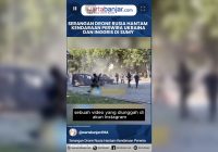 VIDEO - Serangan Drone Rusia Hantam Kendaraan Perwira Ukraina dan Inggris di Sumy