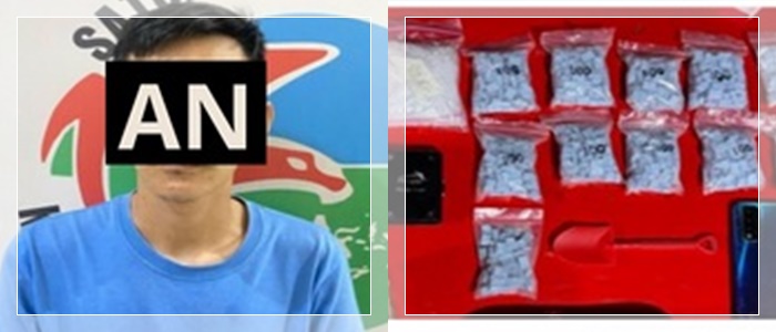 Digerebek di Rumah! Bandar Sabu dan Ekstasi di Tanah Bumbu Diamankan dengan Ribuan Butir Barang Bukti