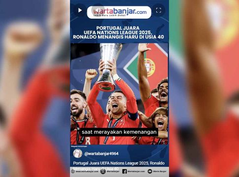VIDEO - Portugal Juara UEFA Nations League 2025, Ronaldo Menangis Haru di Usia 40